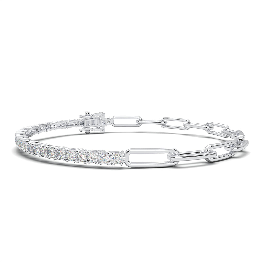 2 ct Classic Round Basket Tennis Bracelet In 14K Gold