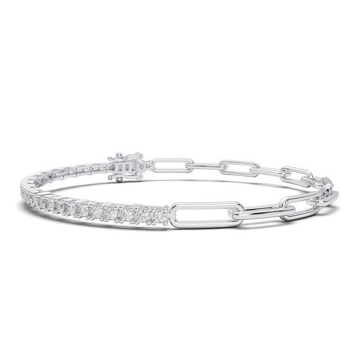 2 ct Classic Round Basket Tennis Bracelet In 14K Gold