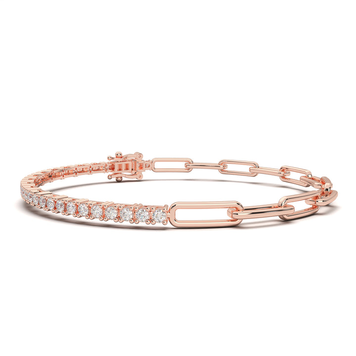 2 ct Classic Round Basket Tennis Bracelet In 14K Gold