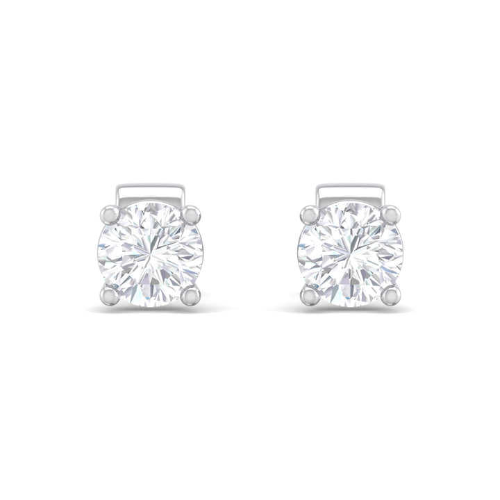 Juliette Round Brilliant Lab-Grown Diamond Stud Earrings
