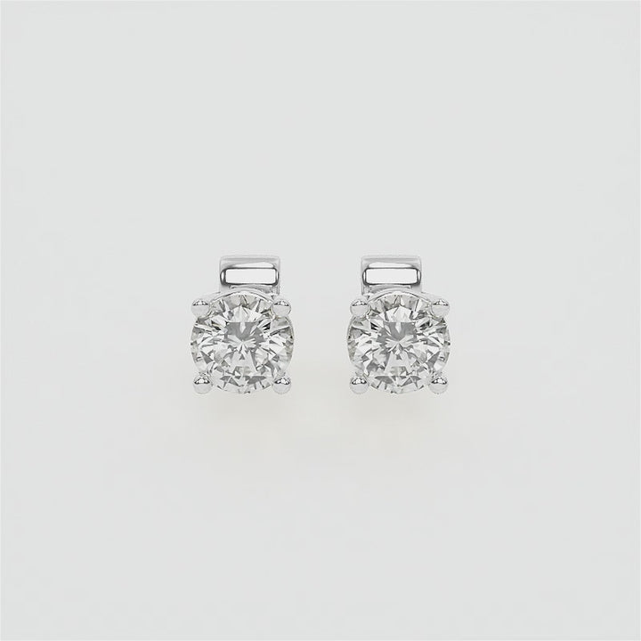 Juliette Round Brilliant Lab-Grown Diamond Stud Earrings