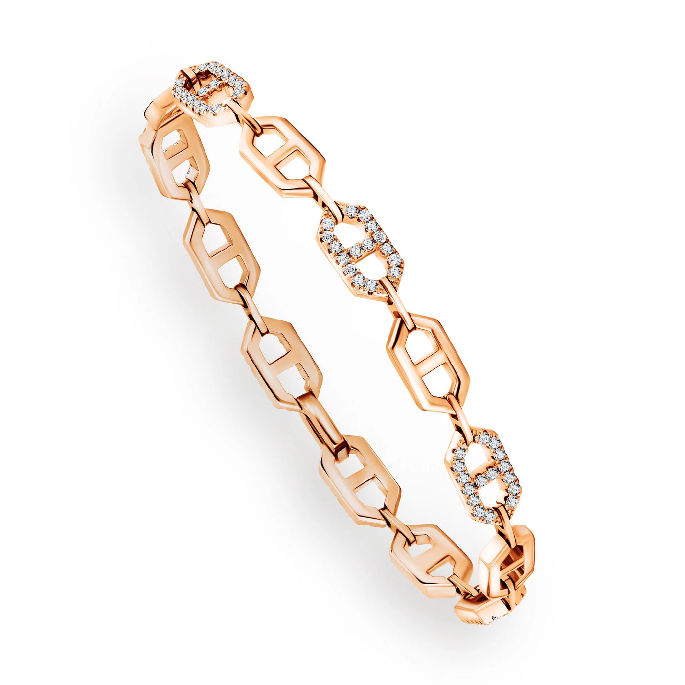 Medium Hexpression Diamond Bracelet