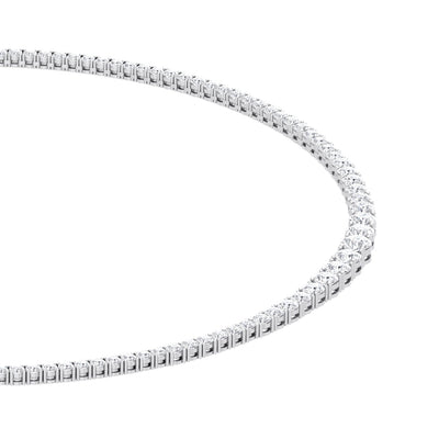 Classic Necklace Graduated Strand Of Diamonds 12.00 ct. total weight In 18K White Gold