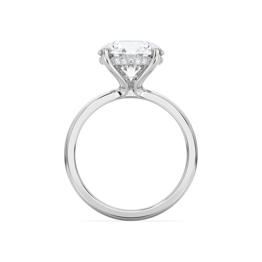 Sophie Colorless 3 ct Solitaire Engagement Ring with Lab-Grown Round Brilliant Diamond