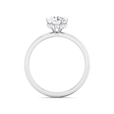 1-Carat Lab-Grown Round Diamond Solitaire Engagement Ring In 18K Gold