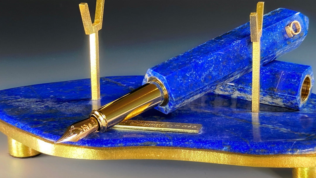 St. Dupont Fountain Pen in Lapis Lazuli by L'Aquart