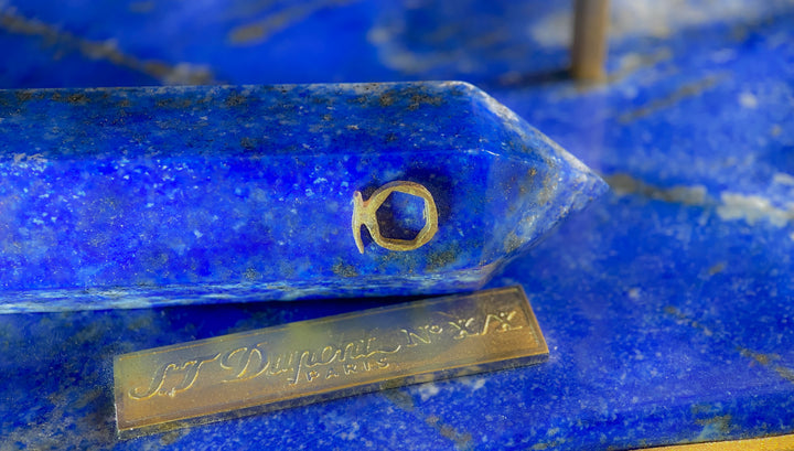 St. Dupont Fountain Pen in Lapis Lazuli by L'Aquart