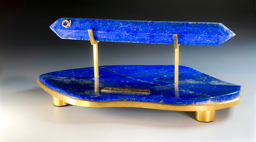 St. Dupont Fountain Pen in Lapis Lazuli by L'Aquart