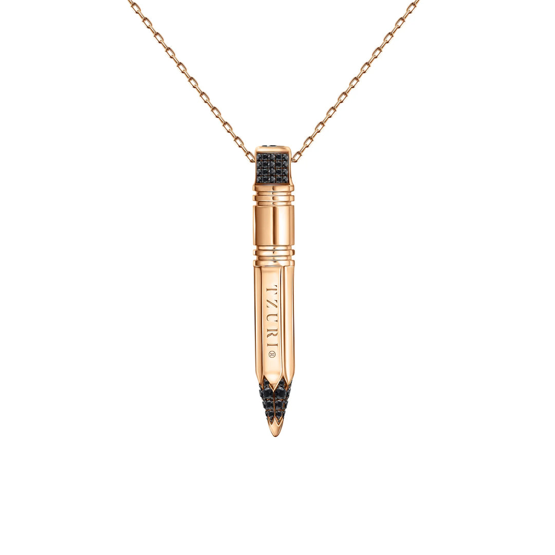 The Expression Vertical Necklace® Maxi Noir