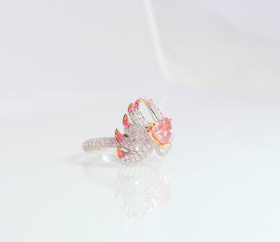 "Phoenix" GIA Certified 1 Carat Natural Pink Diamond Ring