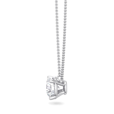 Round-cut Lab Grown Diamond Solitaire Pendant