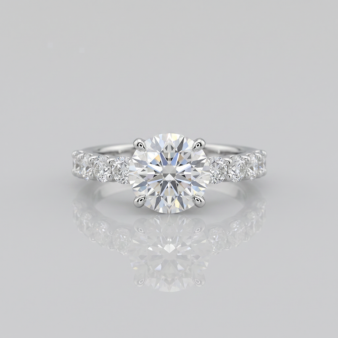 "Callisto" Colorless Round Lab-Grown Diamond Ring