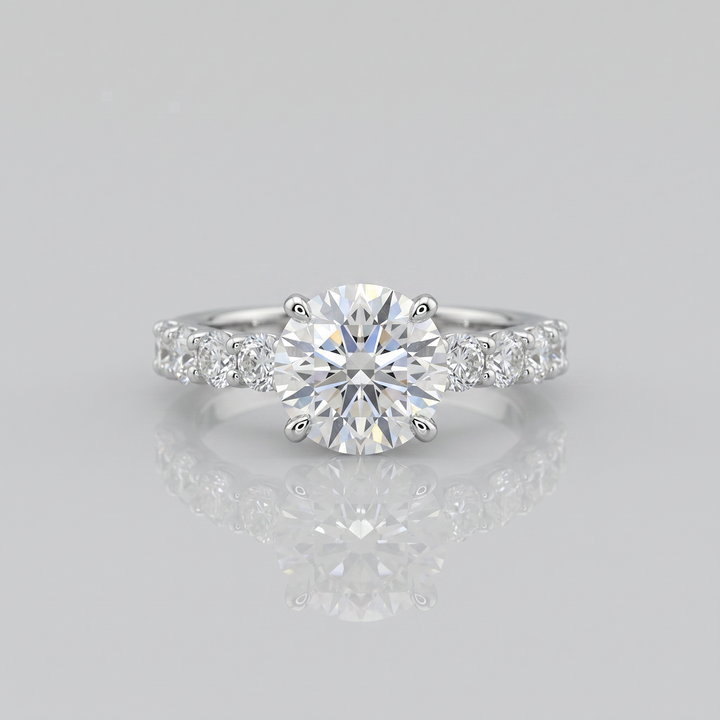 "Callisto" Colorless Round Lab-Grown Diamond Ring