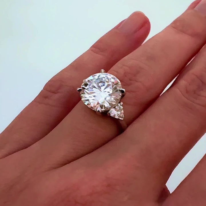 Two Hearts 5 ct Lab-Grown Diamond Engagement Ring