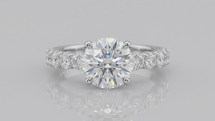 "Callisto" Colorless Round Lab-Grown Diamond Ring