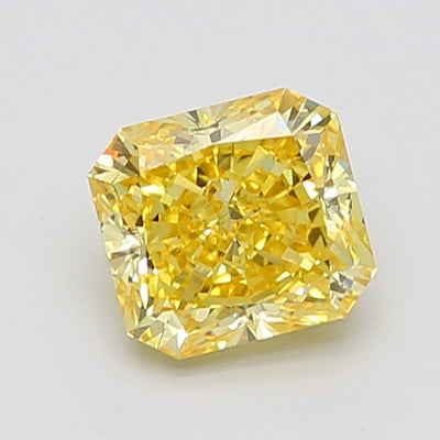 "Darling" Stunning 4 ct Cushion-cut Fancy Vivid Yellow Lab-Grown Diamond Ring