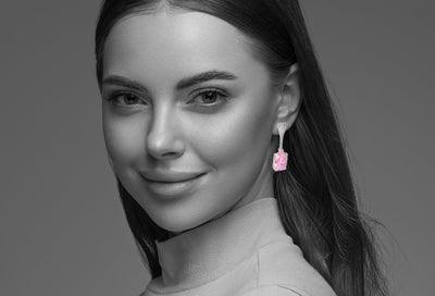 "Endless Romance" pink kunzite earrings - Surround Art & Diamonds Jewelry by Surround Art & Diamonds