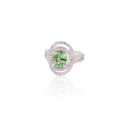 "Green melody" garnet ring - Surround Art & Diamonds Jewelry by Surround Art & Diamonds