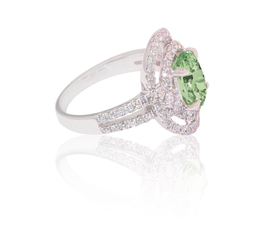 "Green melody" garnet ring - Surround Art & Diamonds Jewelry by Surround Art & Diamonds