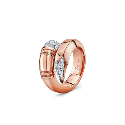 Large "Signature" Ring - Surround Art & Diamonds Jewelry by TZURI