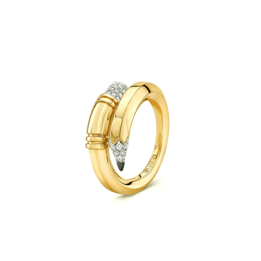 Medium "Signature" Ring - Surround Art & Diamonds Jewelry by TZURI