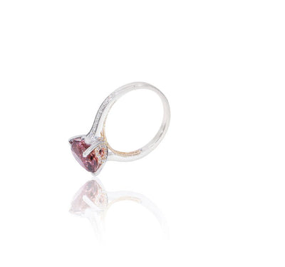 "Secret Adorer" red tourmaline ring - Surround Art & Diamonds Jewelry by Surround Art & Diamonds