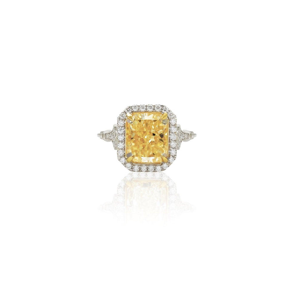 "Vintage Luxury" fancy yellow diamond ring - Surround Art & Diamonds Jewelry by Surround Art & Diamonds